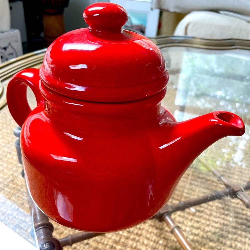 Vintage Waechtersbach Red Teapot